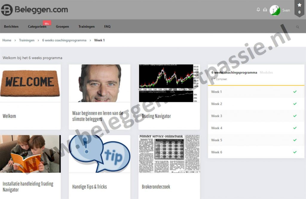 Op deze afbeelding zie je de Trading Nagigator Methode van Harm van Wijk