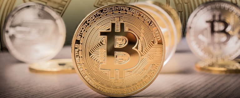 Op deze foto zie je bitcoin als voorbeeld geld verdienen met crypto