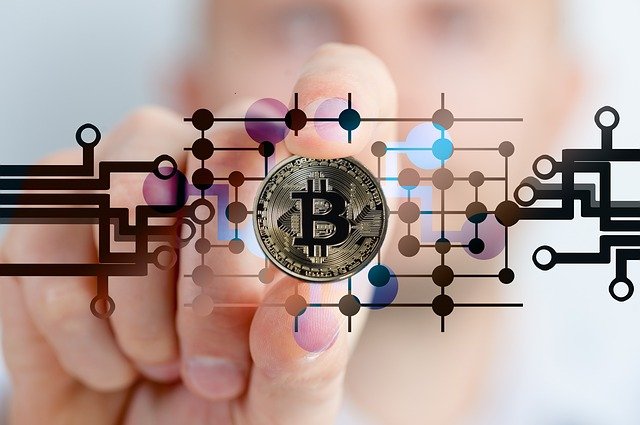 Op deze foto zie je de Bitcoins als gedecentraliseerde munt