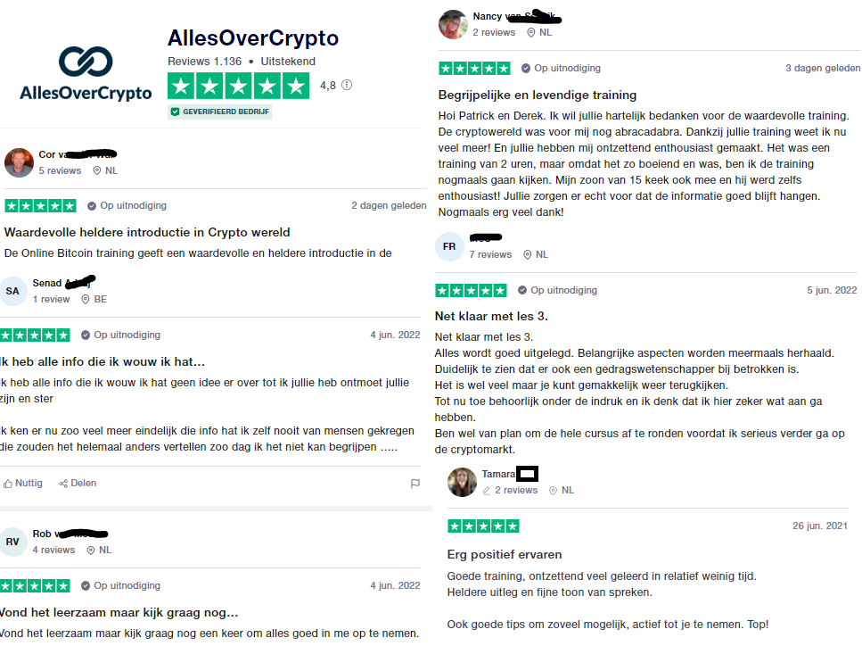 Op deze foto zie je Money Mastery ervaringen van AllesOverCrypto