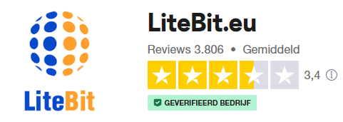 Op deze foto zie je de litebit trustpilot