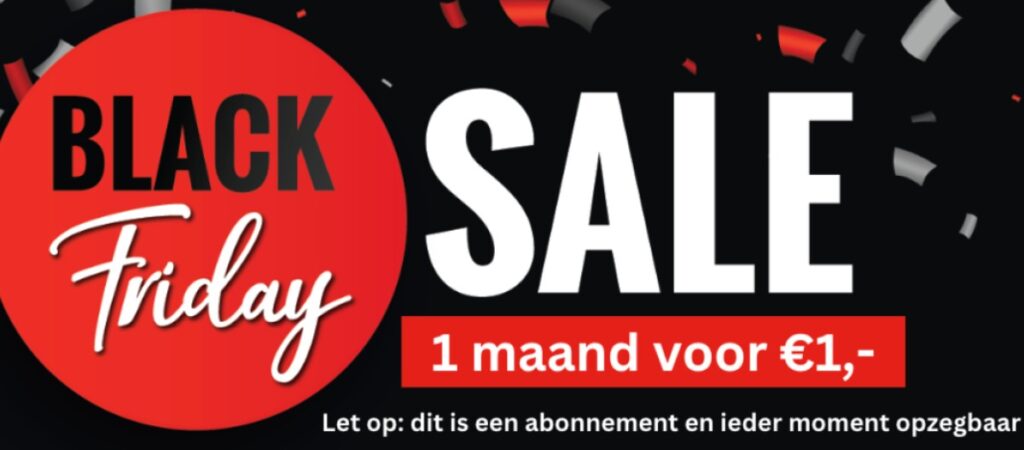Op deze foto zie je de MoneyTalks Community Black Friday actie