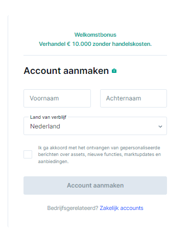 Op deze afbeelding staat de Bitvavo 10.000 euro gratis handelen actie.