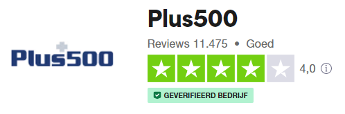Op deze foto zie je het Plus500 trustpilot cijfer