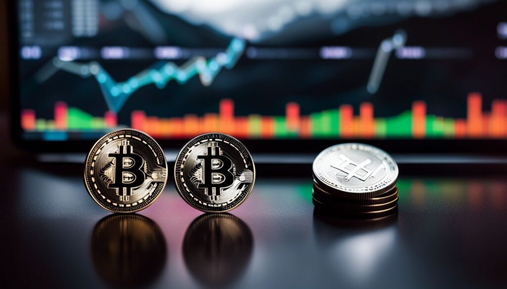 Op deze foto zie je een bitcoin