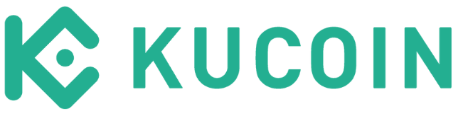 Op deze foto zie je het KuCoin logo