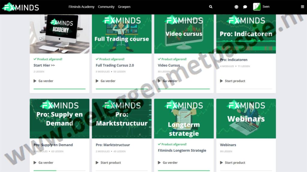 Op deze foto zie je de Forex Trading cursus waar je alles leert over Forex Traden
