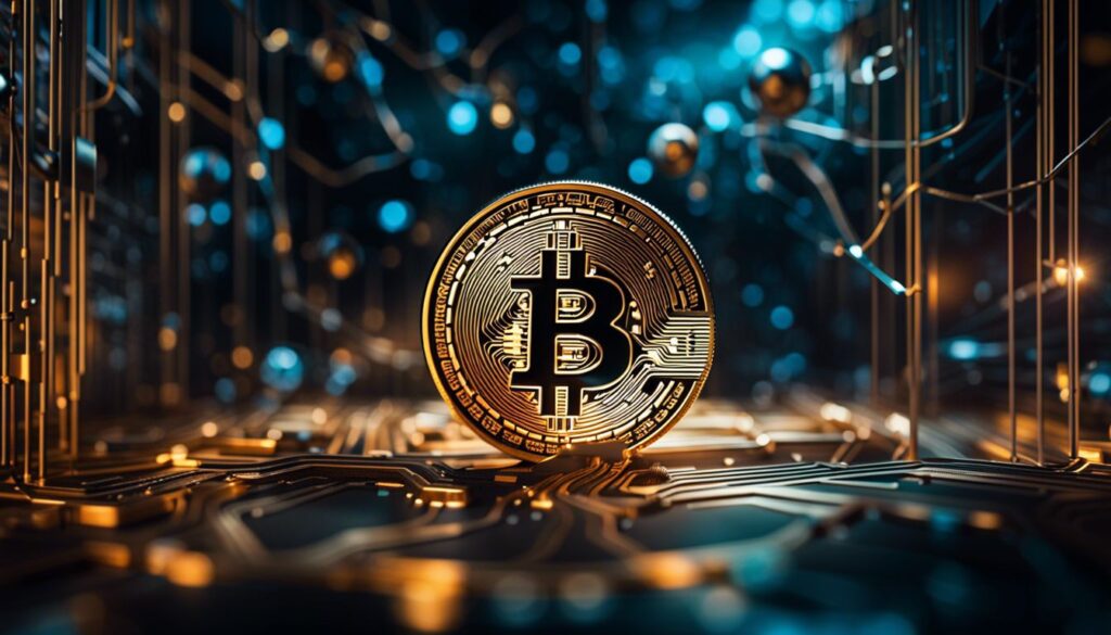 Op deze foto zie je bitcoin