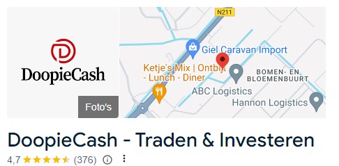 Op deze foto zie je Doopiecash ervaringen