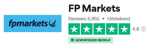 Op deze foto zie je het FP Markets logo. Mijn #3 van Beste CFD Broker