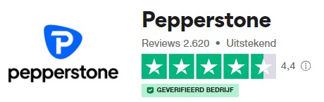 Op deze foto zie je het Pepperstone logo. Mijn #1 van Beste CFD Broker