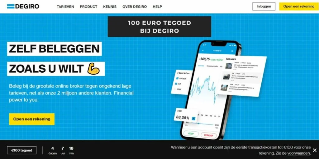 Op deze foto zie je de DEGIRO ETF Kernselectie
