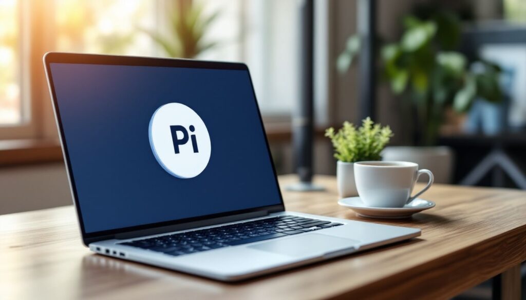 Op deze foto zie je de Pi Network coin