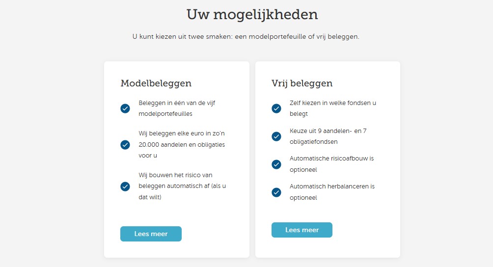 Op deze foto zie je beleggen bij Brand New Day met de Kosten beleggen vergelijken