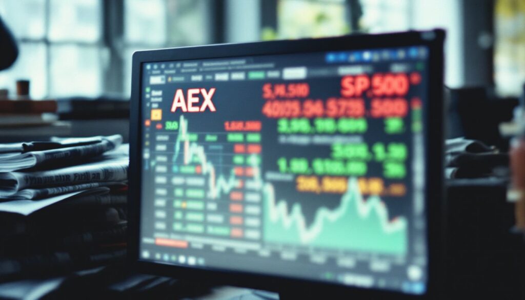 Op deze foto zie je koersen van beleggen