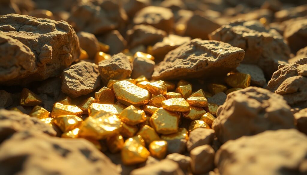 Op deze foto zie je goud