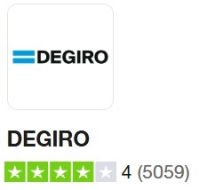 Op deze zie het DEGIRO trustpilot cijfer in vergelijking met eToro vs DEGIRO