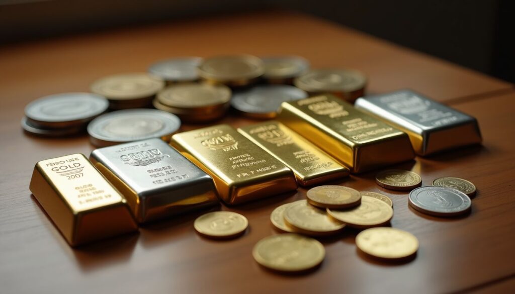 Op deze foto zie je goud en zilver