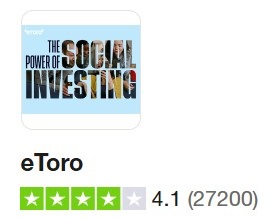 Op deze zie het eToro trustpilot cijfer in vergelijking met eToro vs DEGIRO